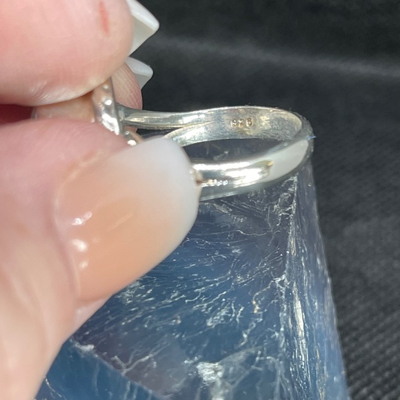 Sterling Silver Clear Quartz Ring - Picture 6 of 7